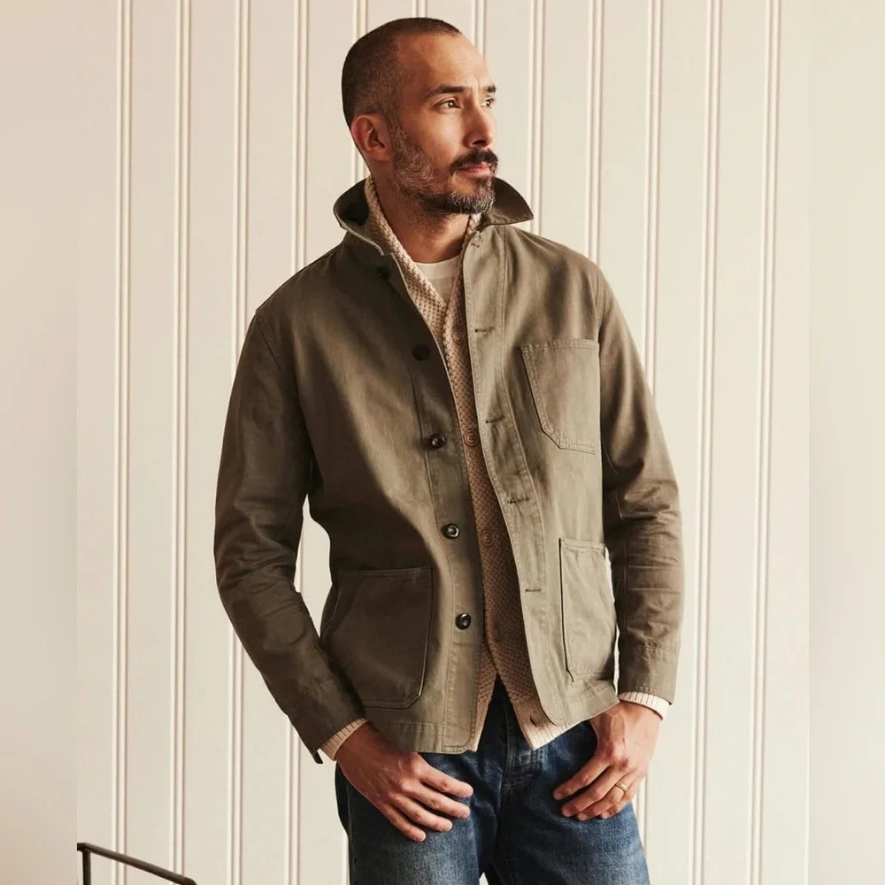 Taylor Stitch Ojai Jacket Smoked Olive Foundation Twill - Picture 1 of 12
